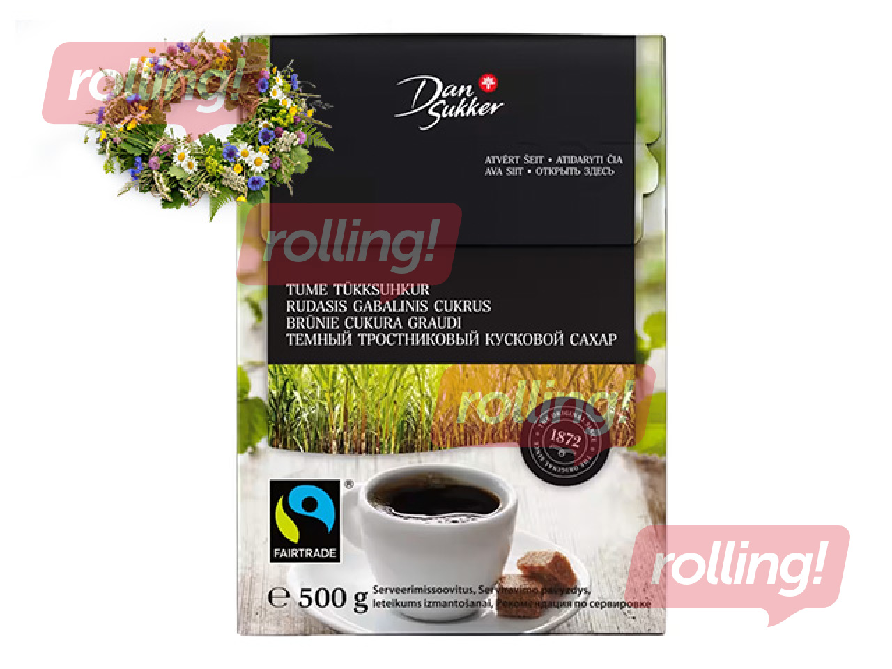 Pruun tükisuhkur Dansukker, 500g +Jaanipäeva kingitus!