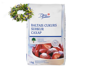 White sugar Dansukker, 1kg +Midsummer gift!
