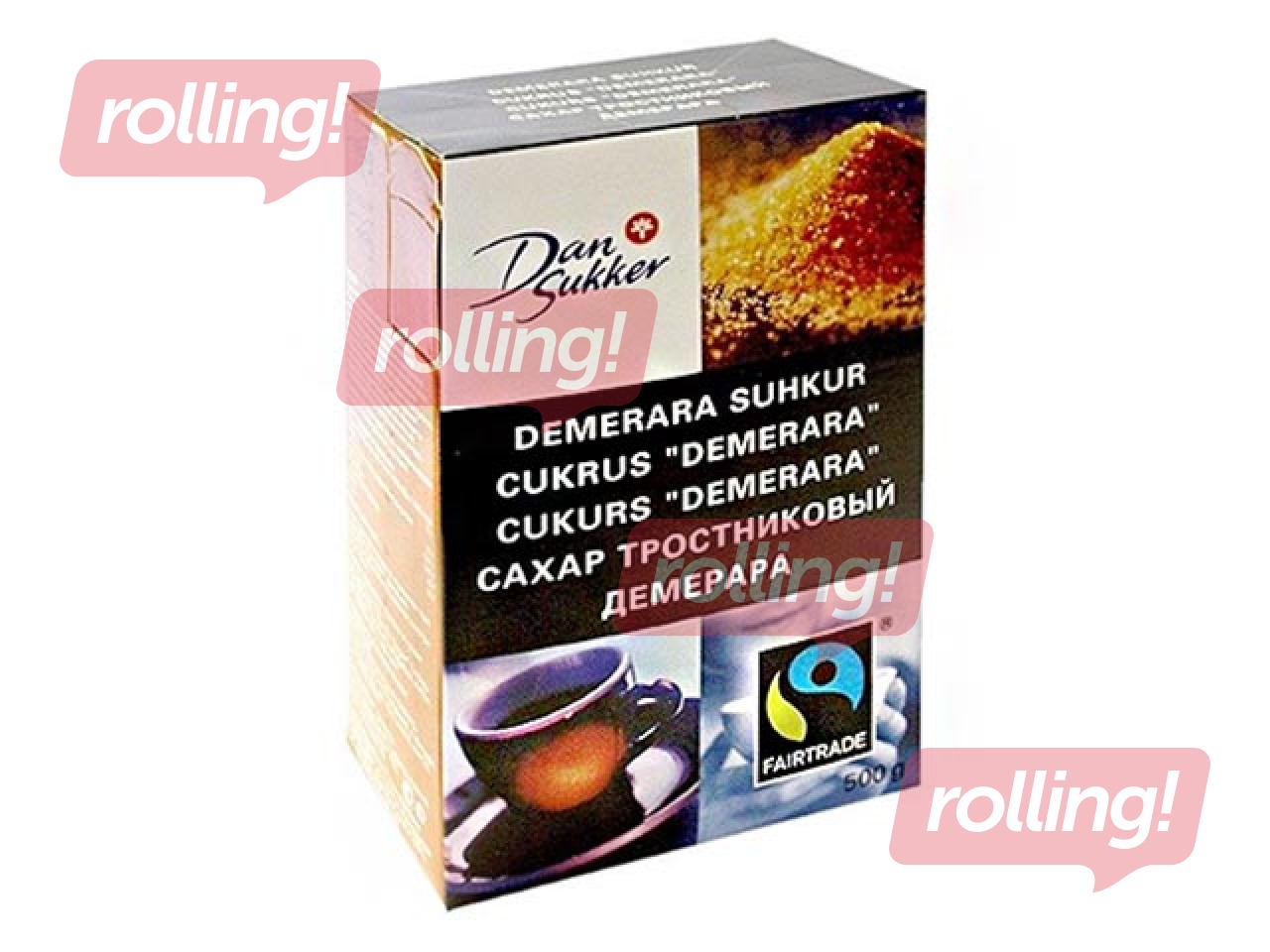 Pruun suhkur Dansukker, Demerara, 500g