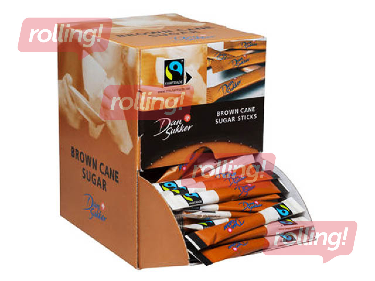 Cukurs brūnais, standziņās Dansukker, 225gab x 4g, 900g