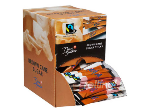 Сахар коричневый, в щипцах Dansukker, 225шт x 4г, 900г