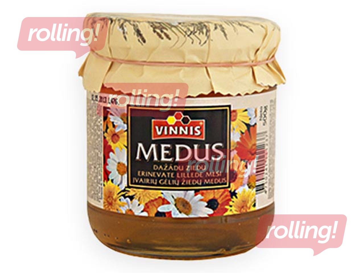 Natural multi-blossom honey, Vinnis, 500 g