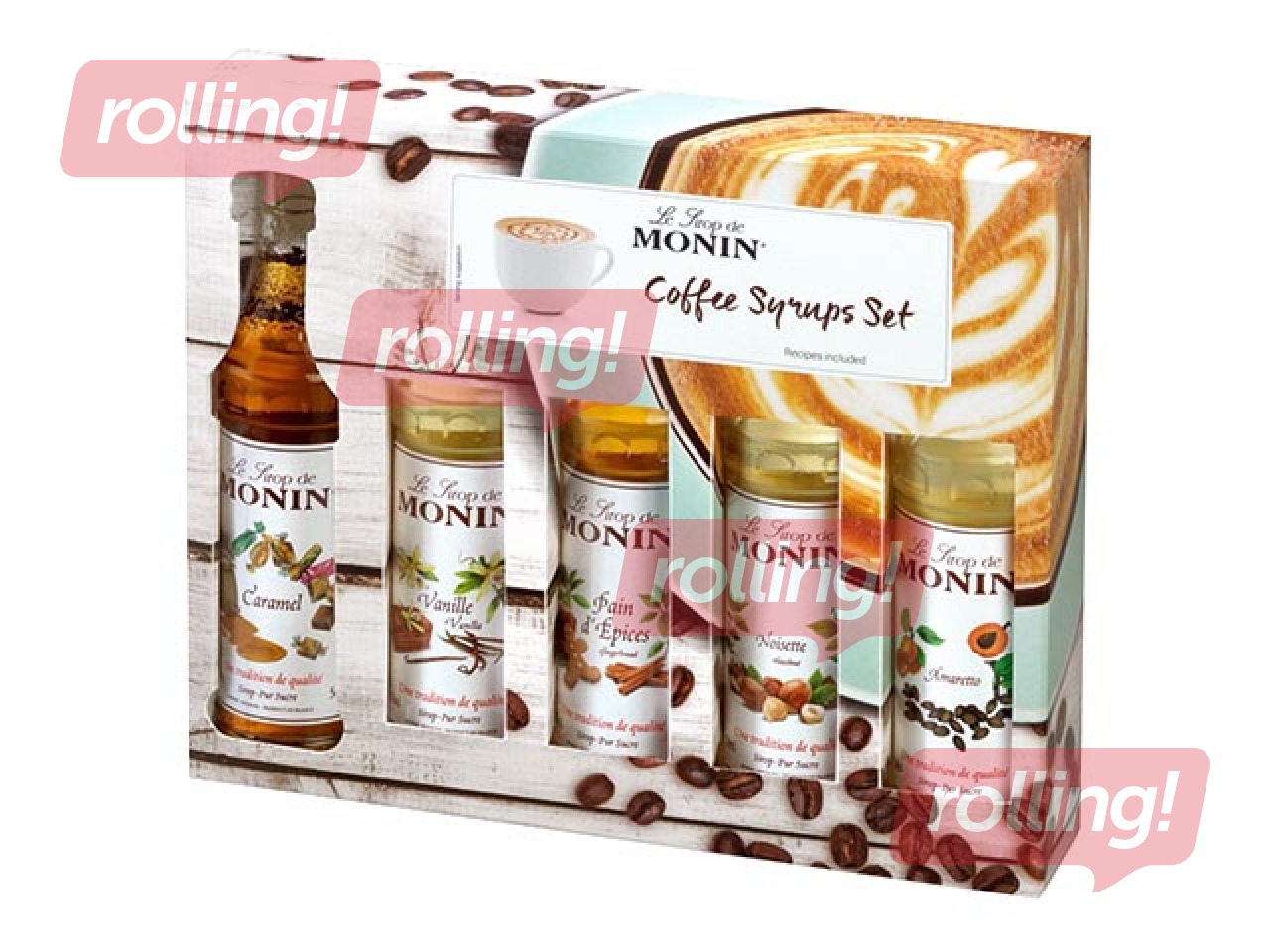 Sīrupu komplekts kafijai Monin, 5x50ml