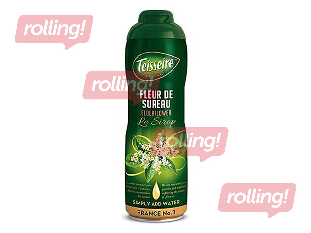 Teisseire leedriõiesiirup, suhkruvaba, 600ml