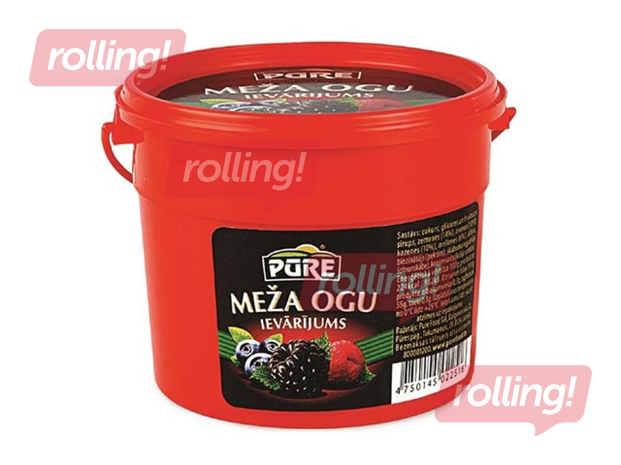 Metsamarjamoos Pūre, plastämbris, 410 g