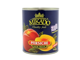 Peach halves Mikado, 825g / 485g
