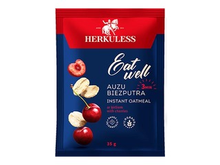 Kaerahelbepuder Herkuless, kirsitükkidega, 35g