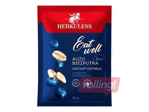 Каша овсяная Herkuless, с кусочками черники, 35г