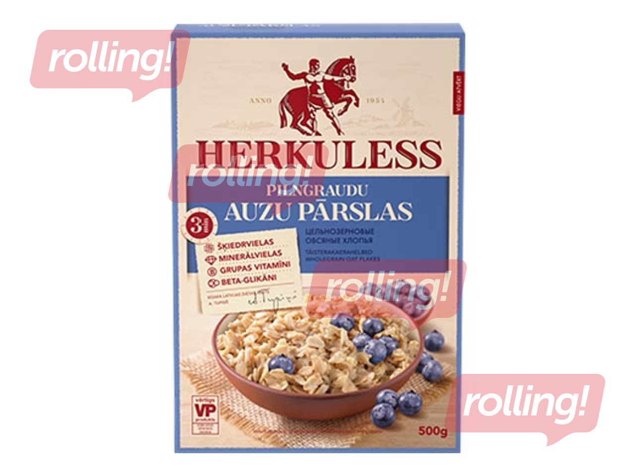 Oat flakes Herkuless Whole grain, 500g