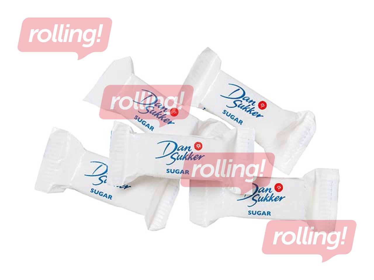 White sugar cubes Dansukker, 1000pcs, 4.4kg