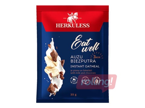 Kaerahelbepuder Herkuless, šokolaaditükkidegai, 35 g
