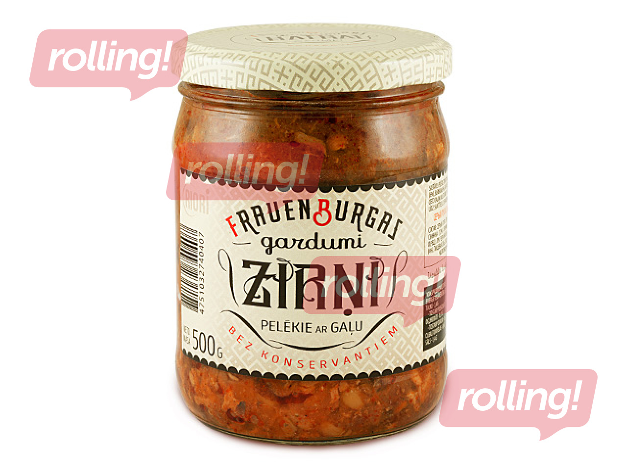 Pelēkie zirņi ar gaļu, Frauenburgas gardumi, 500g