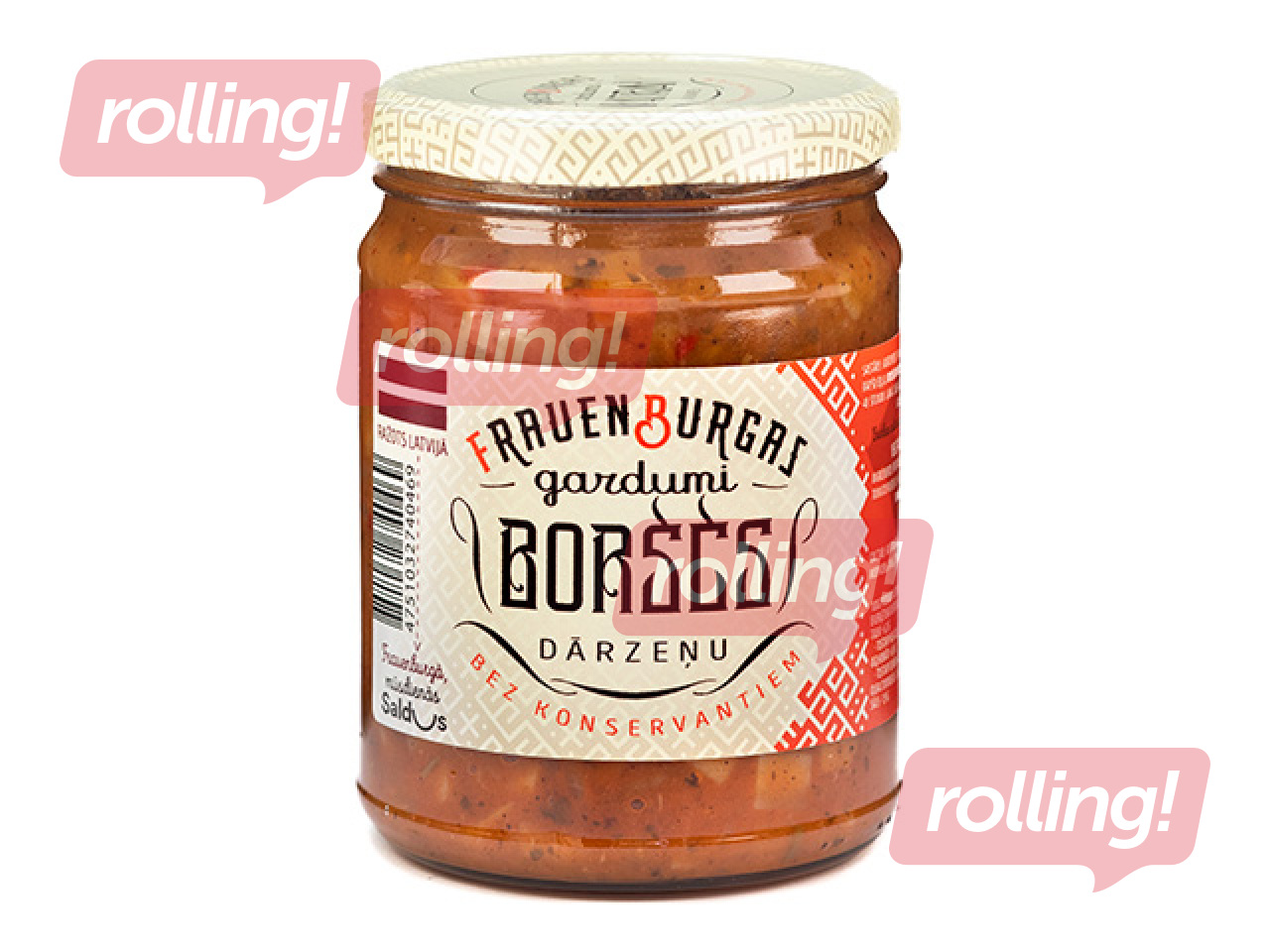 Борщ овощной (без свеклы), Frauenburgas gardumi, 500г