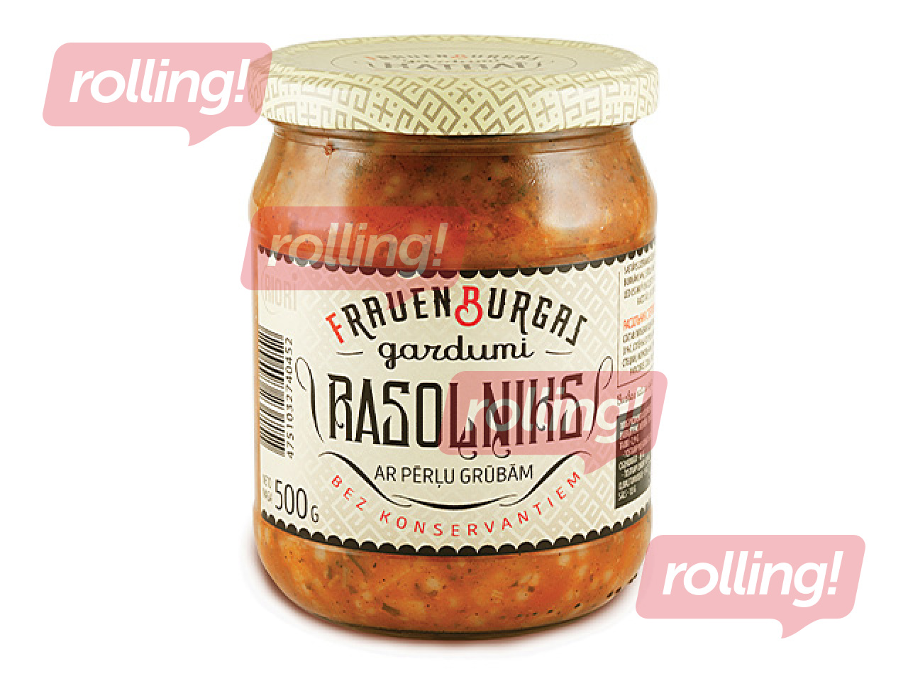 Rasoļņiks ar pērļu grūbām, Frauenburgas gardumi, 500g