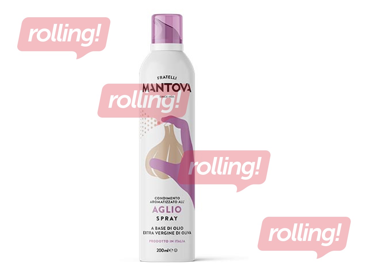 Izsmidzināma Extra Virgin olīveļļa ar ķiploku, Mantova, 200ml