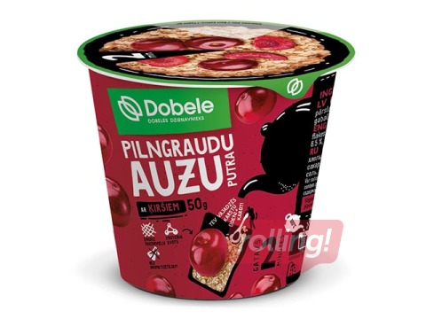 Oatmeal Dobele, with cherries, 50g