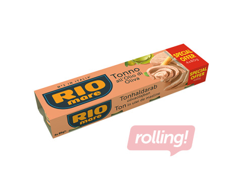 Konserveeritud tuunikala, RIO MARE, oliiviõlis, 3x80g