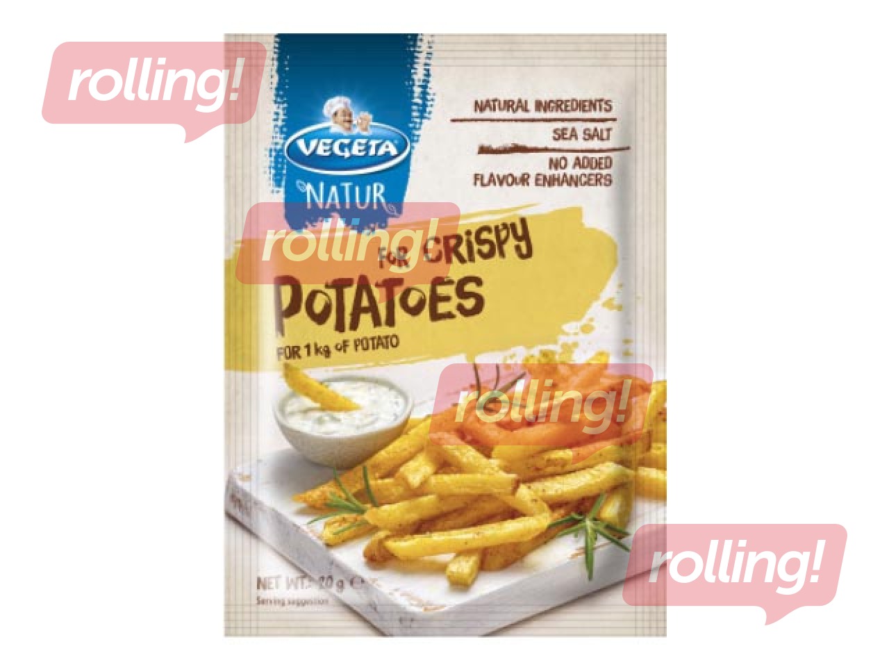 Maitsainesegu Vegeta, Natur, krõbedatele kartulitele, 20g