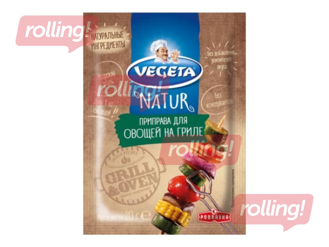 Maitsainesegu Vegeta, Natur, grillitud köögiviljadele, 20g