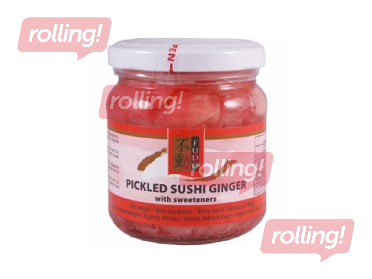 Konserveeritud ingver FUGO, sushi roosa, 190g
