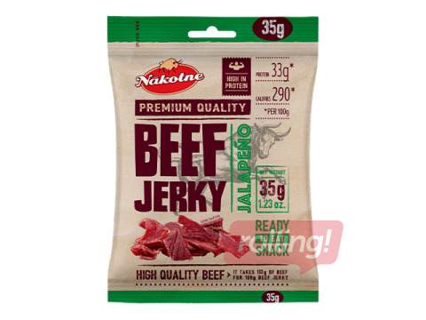 Liha suupiste Beef Jerky, Jalapenoga, 35g