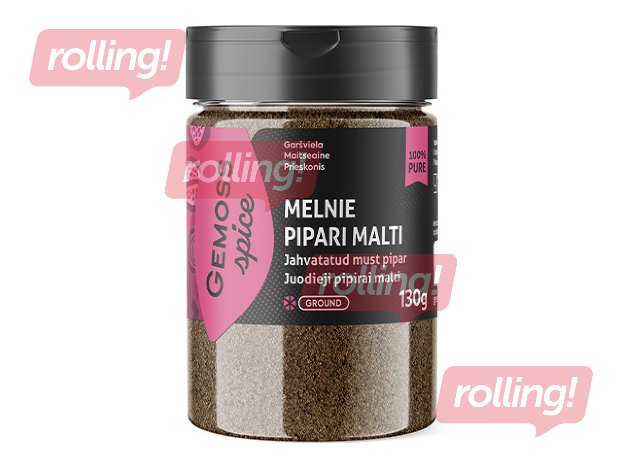 Ground Black Pepper Gemoss Spice, 130g
