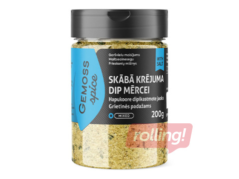 Spice blend Gemoss spice, for sour cream dip sauces, with salt, 200g
