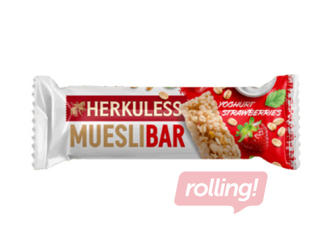 Musli Herkuless Muesli Bar, strawberries, 25g