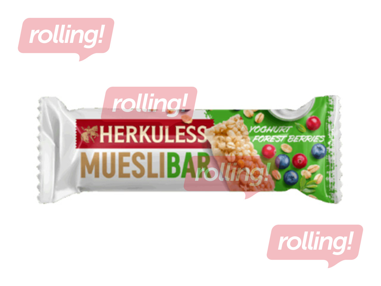 Musli Herkuless Muesli Bar, wild berries, 25g