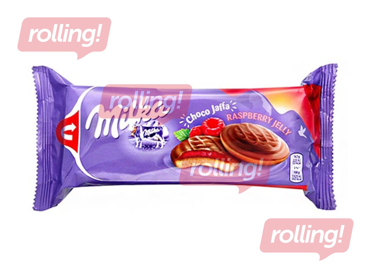 Печенье Milka Jaffa с малиновой начинкой 147г