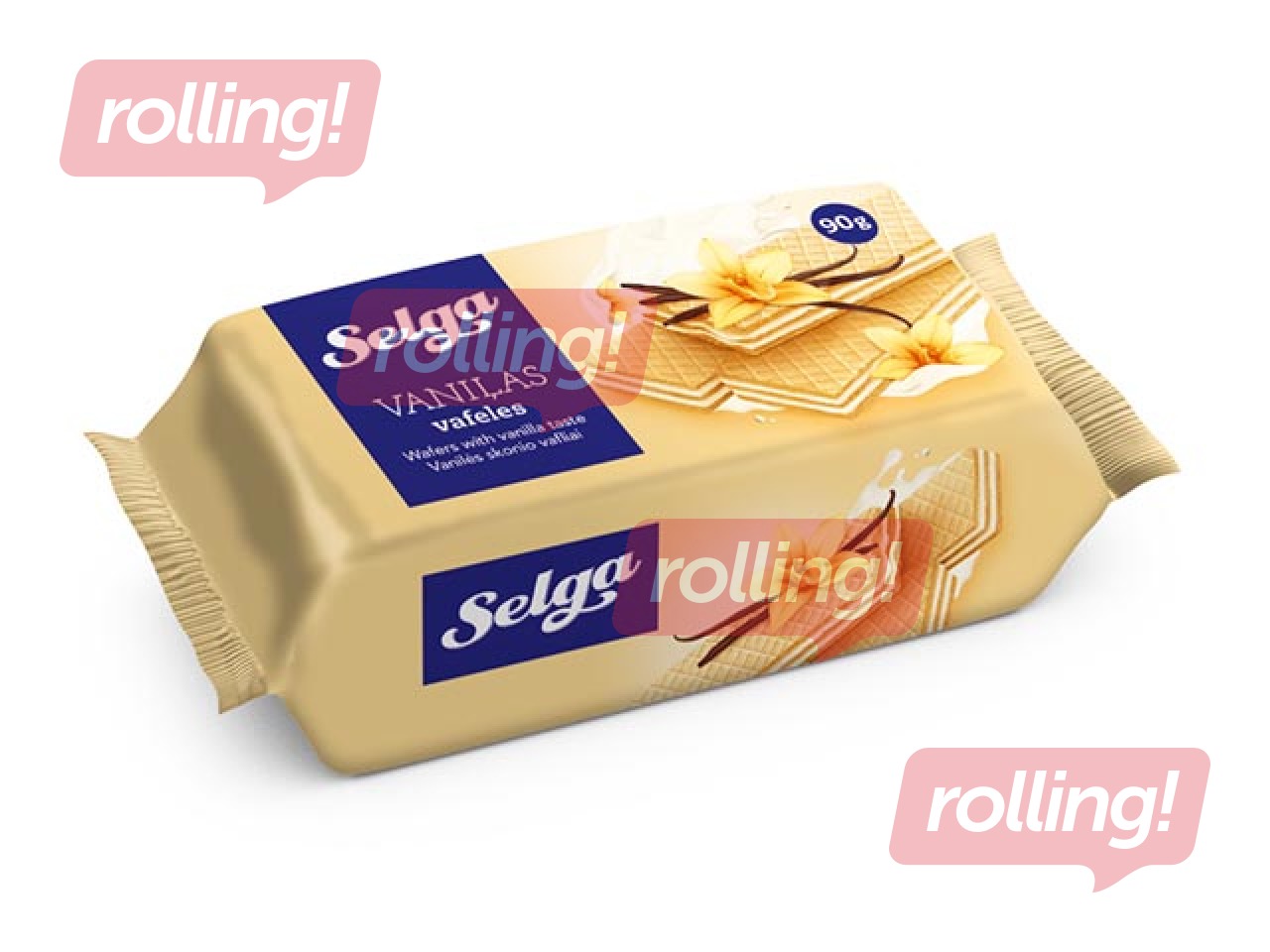 Selga vaniljemaitselised vahvlid, 90g