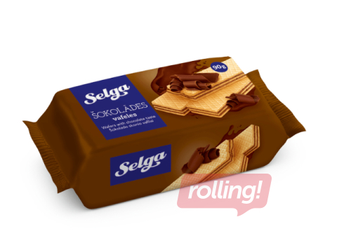 Selga šokolaadimaitselised vahvlid, 90g