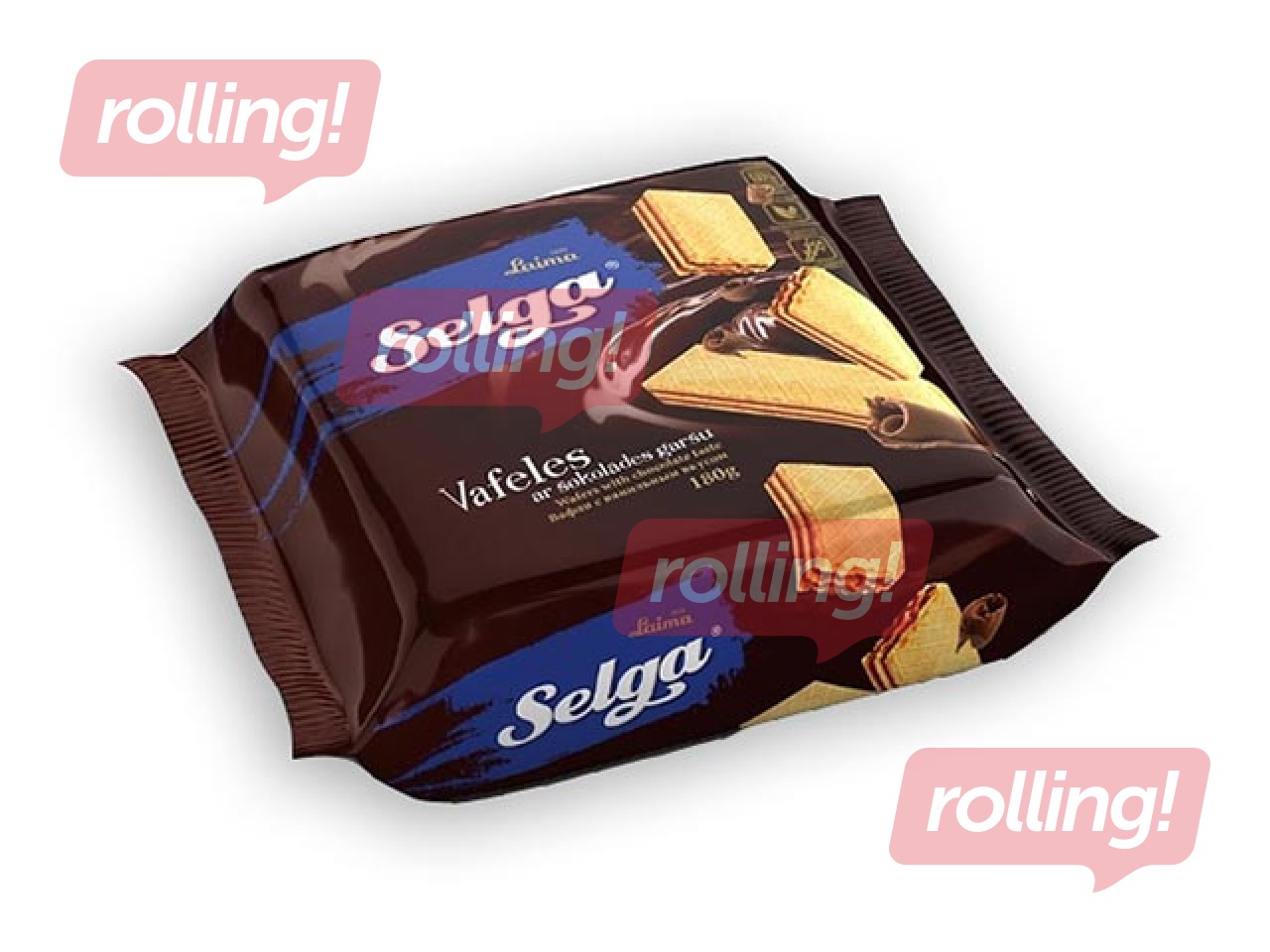 Selga Wafers with Chocolate taste, 90g