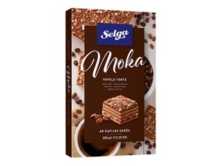 Vafeļu torte Selga Moka, 350g