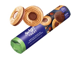 Selga sarapuupähklitäidisega topeltküpsised 205g 