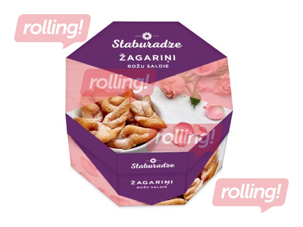 Rose flavored sweet twig cookies, Staburadze, 400 g
