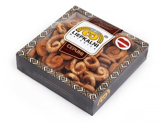 Puff pastry biscuits ''Liepkalni'' Cinnamon Ears, 170g