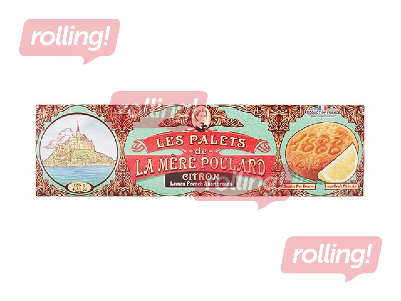 French butter biscuits with lemon flavor La Mere Poulard, 125g