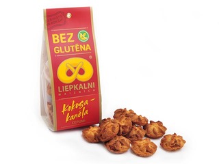 Bezglutēna cepumi Liepkalni ar kokosu un kanēli, 120g