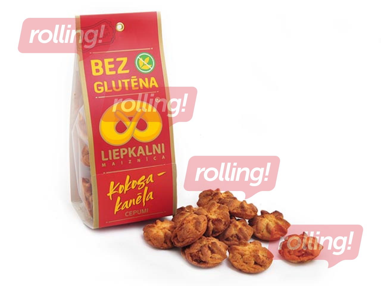 Bezglutēna cepumi Liepkalni ar kokosu un kanēli, 120g