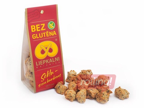 Bezglutēna cepumi Liepkalni sēklu-siera bumbiņas, 120g