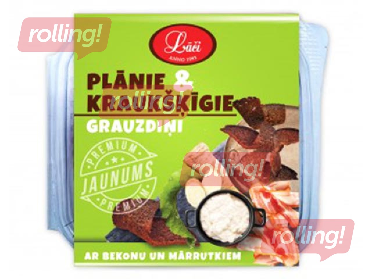 Õhuke ja krõbe röstsai peekoniga, 100g