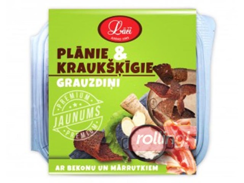 Thin & crispy toast with bacon, 100g