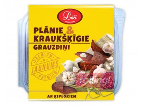 Тонкие и хрустящие cухарики с чесноком, 100g