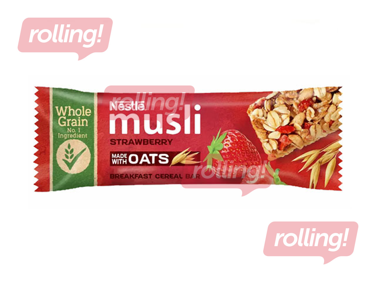 Nestle müslibatoon maasikatega, 35g