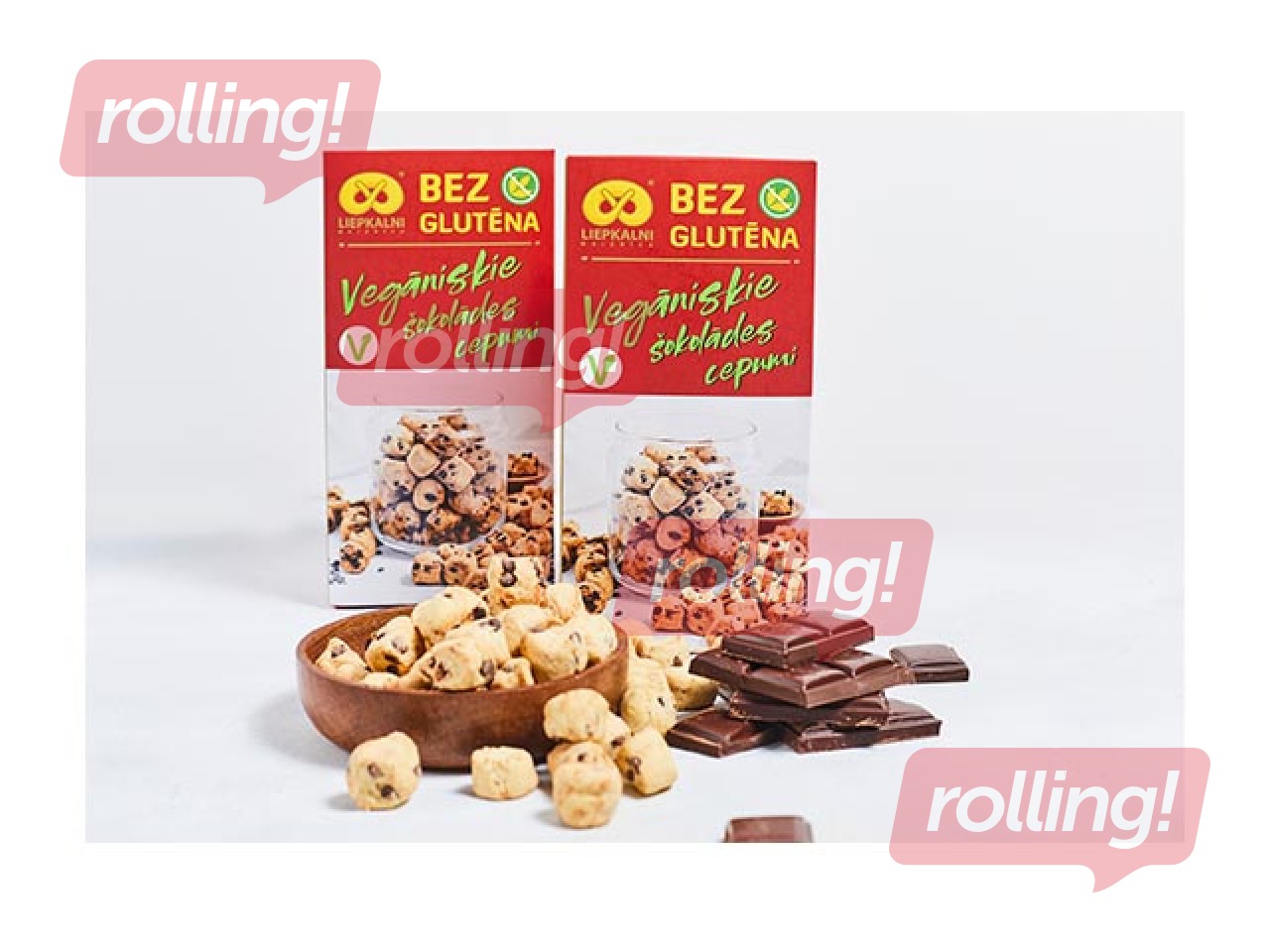 Cookies Liepkalni Vegan with chocolate, 110g