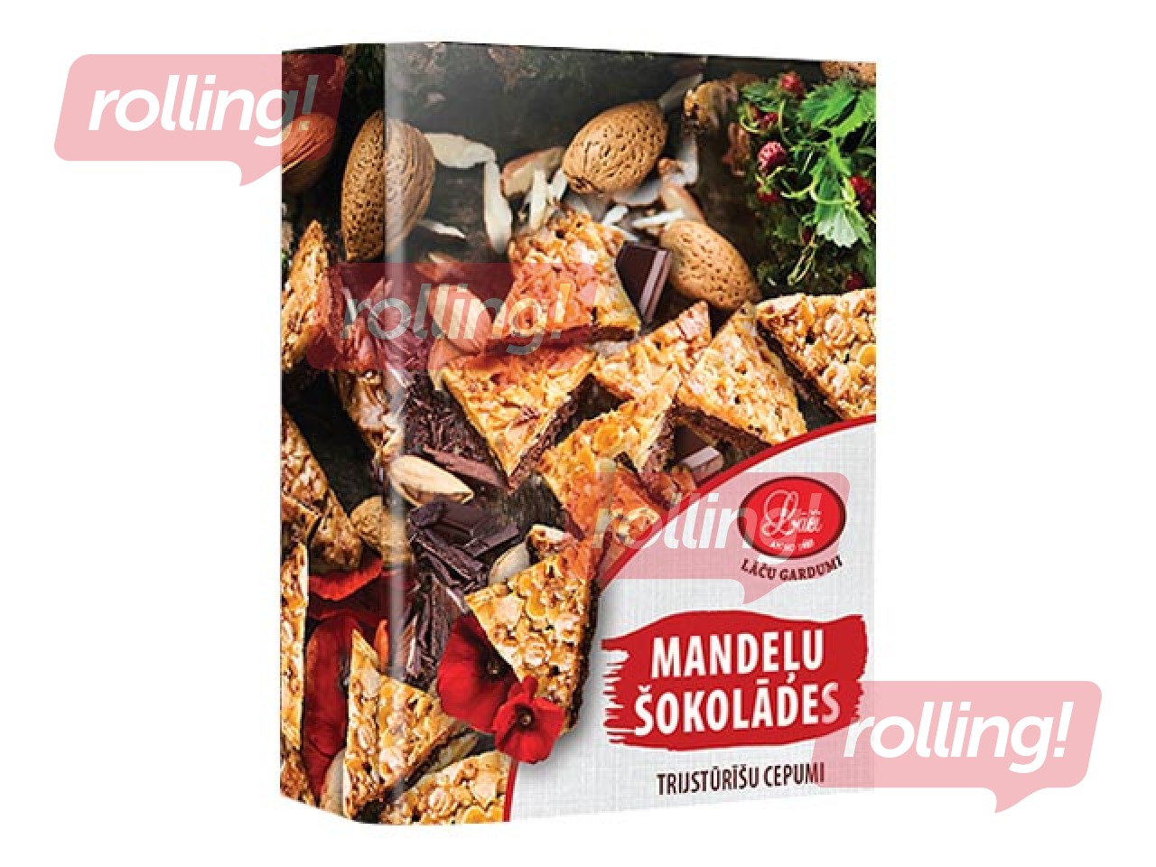 Cepumi Lāči Mandeļu šokolādes trijstūrīšu, 220g