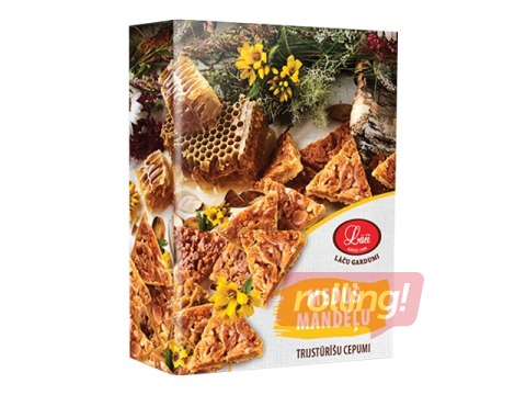 Миндально-медовое треугольное печенье, Lāči, 220 г.