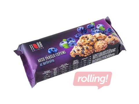 Biscuits oat Flora with blueberries, 175 g