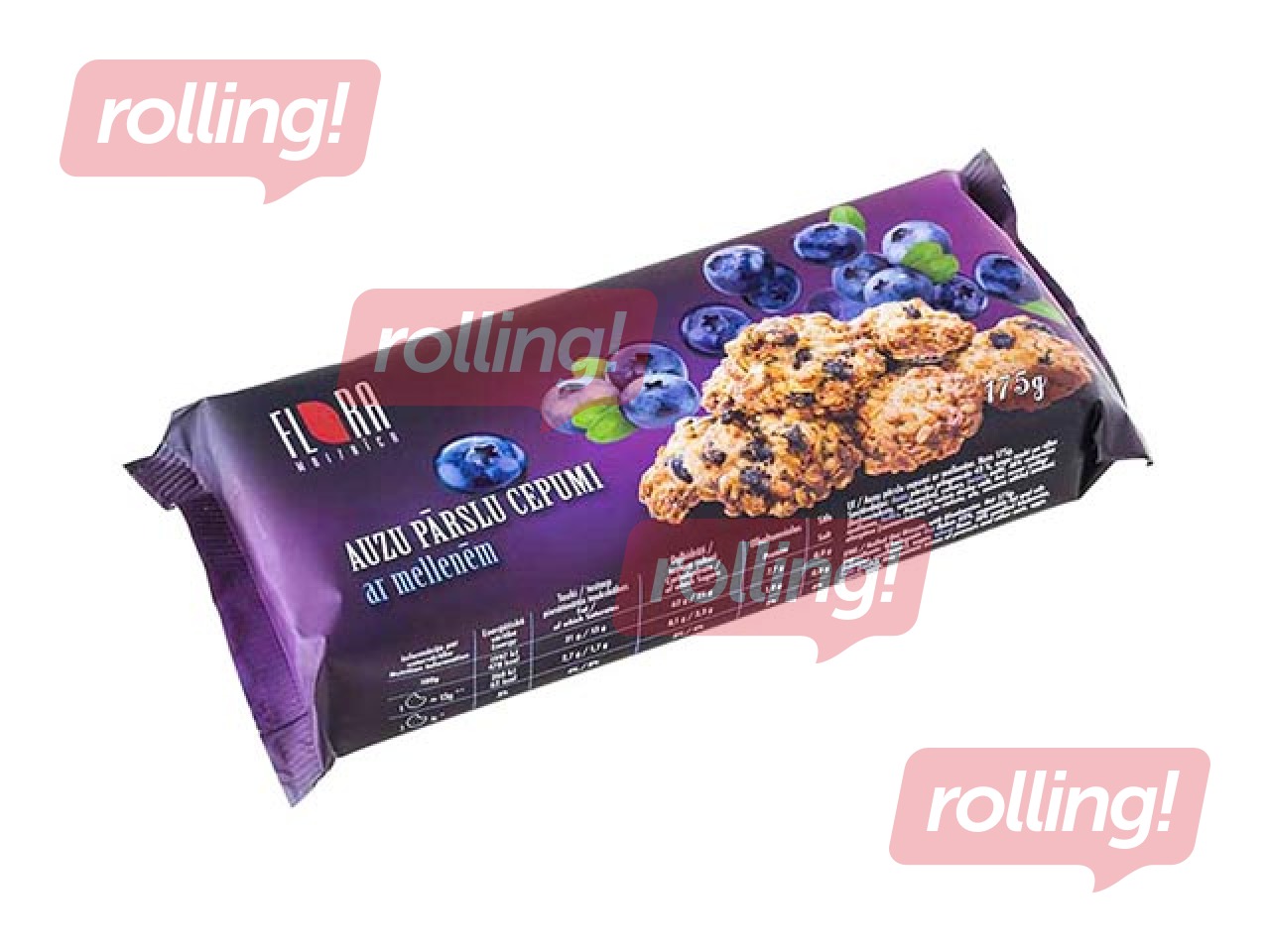 Cepumi Flora, auzu ar mellenēm, 175g